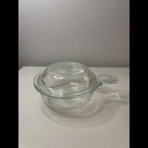 PYREX CORNING CLEAR GLASS WITH LID  601-B 601-C